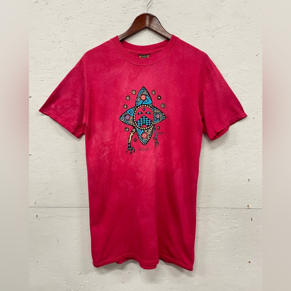 Vintage Y2K Dagoli “Star Dreamer” Tee, Size S, Pink and Blue